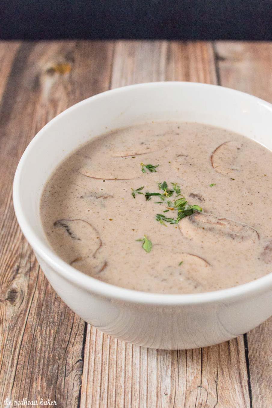 A creamy soup that tastes like a glass of port in every spoonful