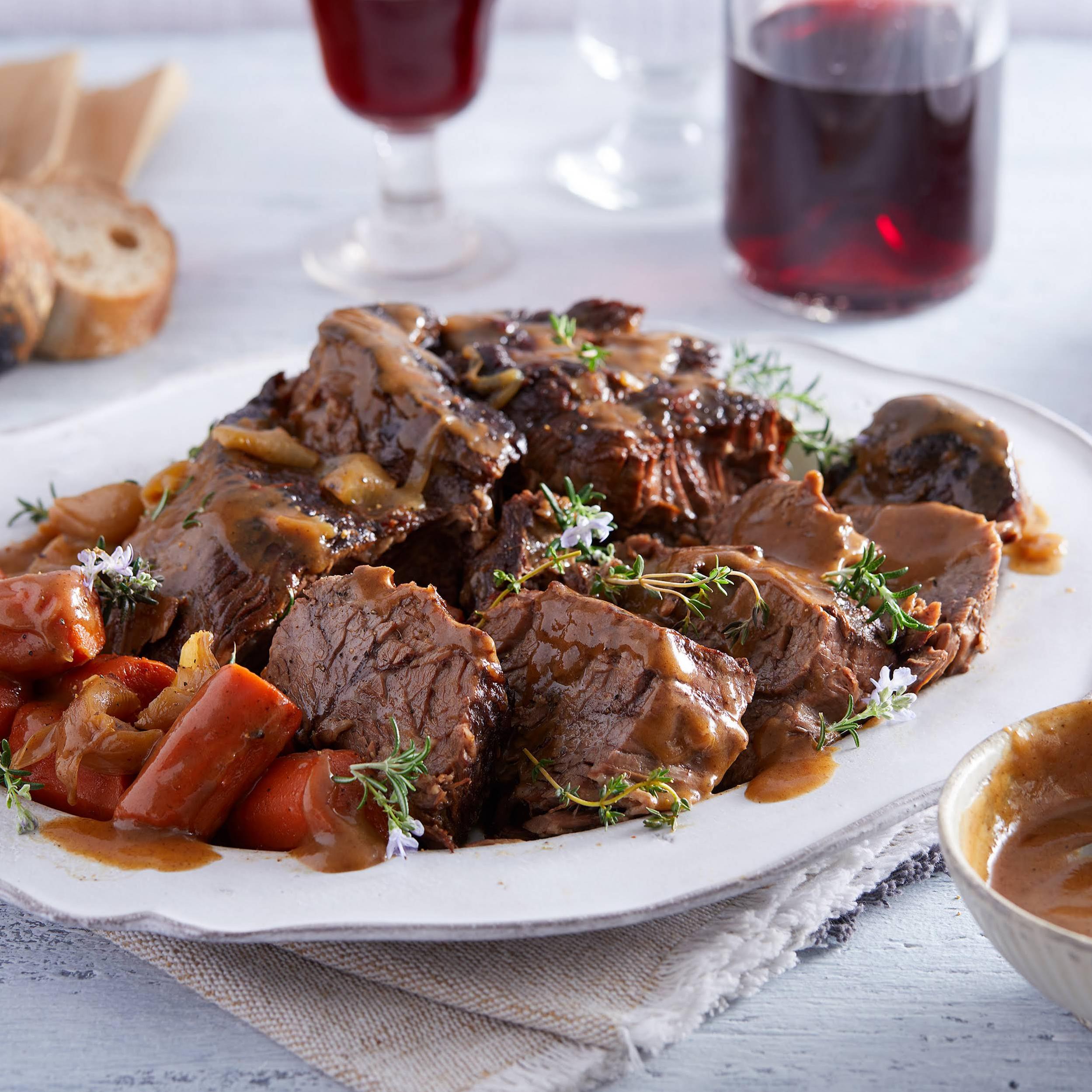  A hearty balsamic pot roast is the perfect comfort food during colder seasons