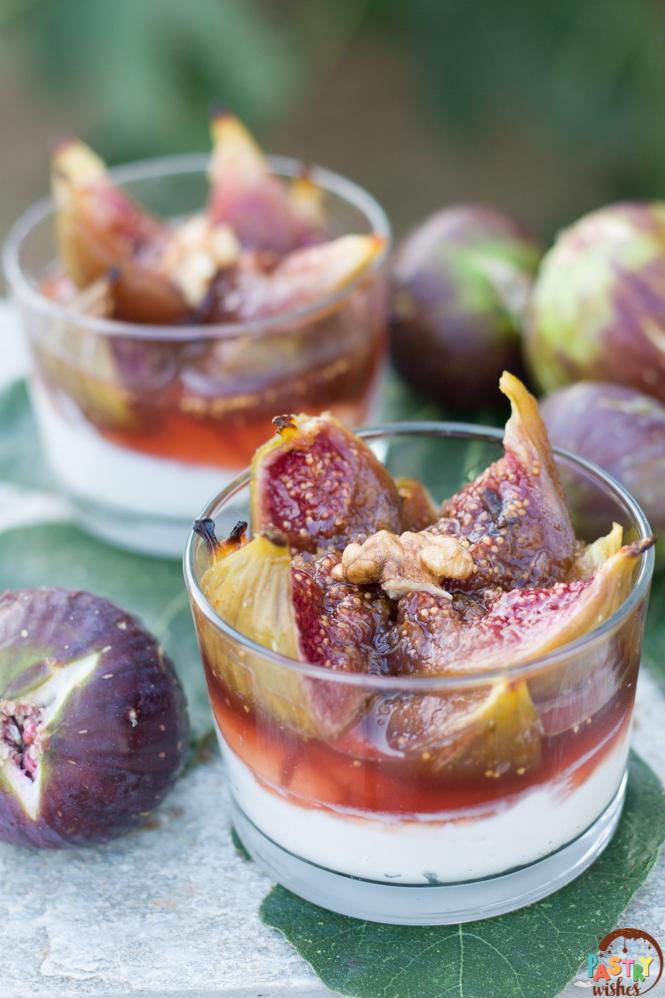  A match made in heaven: fresh figs, brandy, and wine syrup.