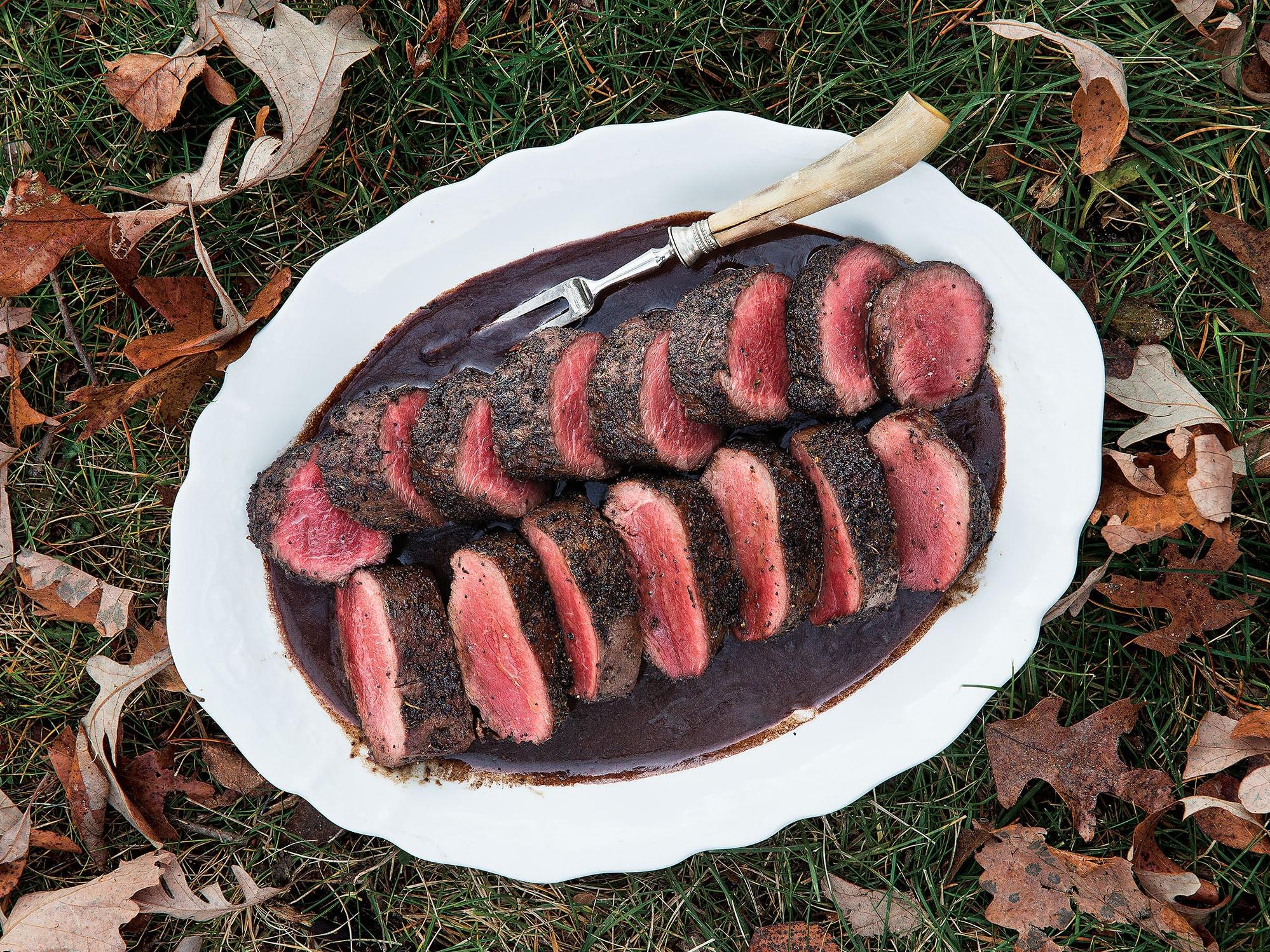  A match made in heaven: tender venison paired with a Cabernet and Sauternes sauce