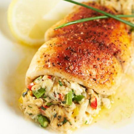  A nutty twist on the traditional stuffed fish dish.