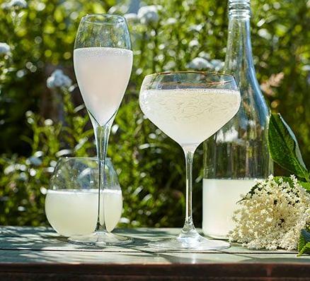  A sip of the delicate and floral Sparkling Elderflower Wine is like strolling through a meadow on a peaceful summer day.