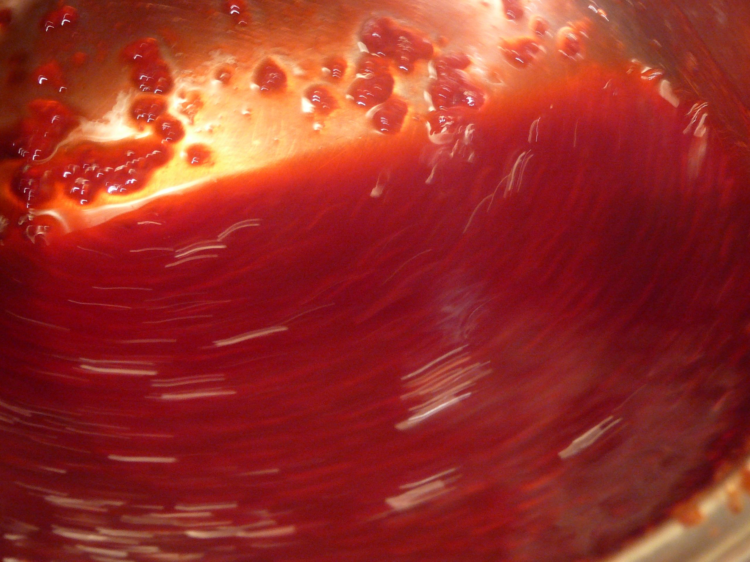  A splash of homemade raspberry red wine vinegar adds the perfect tang to any dish.