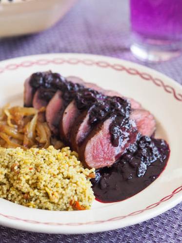  A wine and blackcurrant sauce takes this duck breast to the next level.