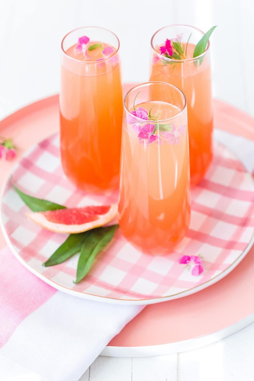  A zesty twist on the classic champagne, perfect for all citrus lovers