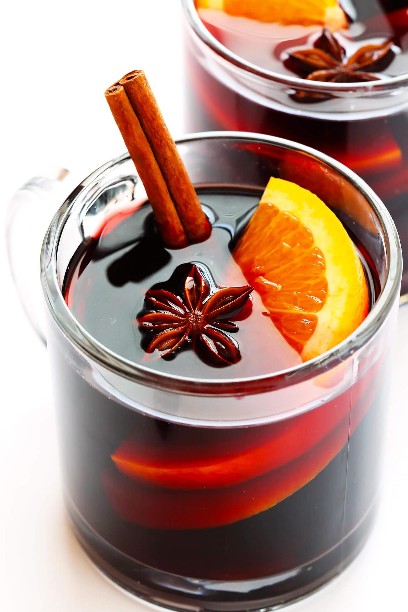  Aromatic spices, sweet red wine, and citrus come together in this decadent spiced wine recipe.
