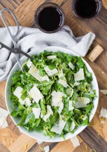 Arugula Salad With Wine & Cheese Dressing