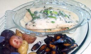 Baked Tilapia With White Wine and Herbs