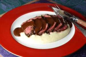 Beef Tenderloin With Chocolate Wine Sauce