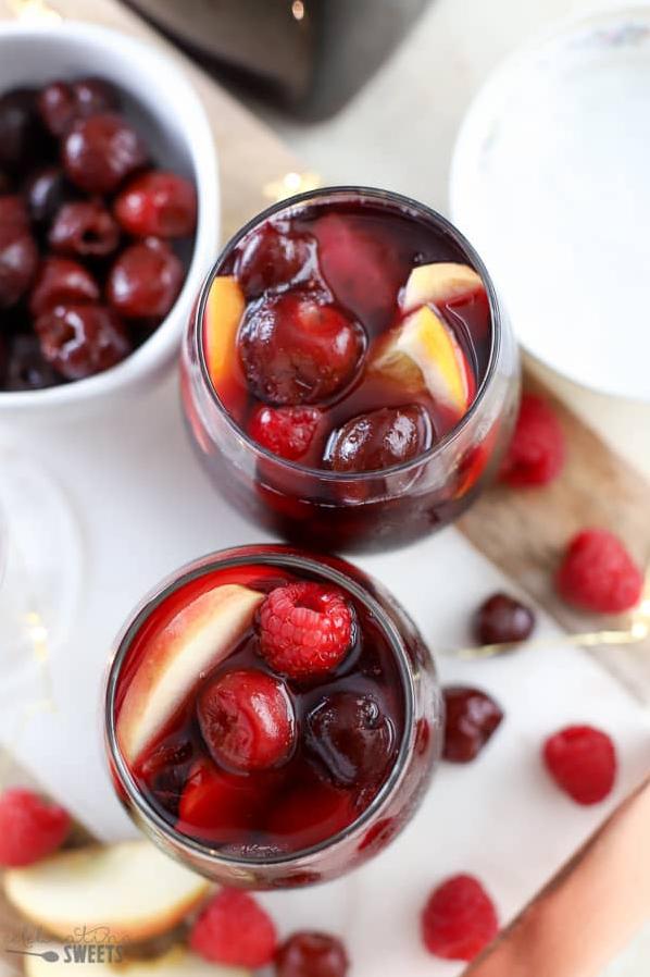  Bite or sip? The juicy cherries make it hard to decide.
