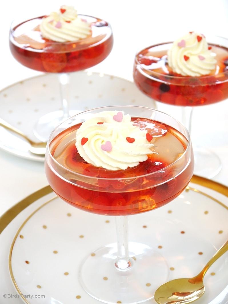 Bubbles and berries unite in this refreshing Champagne jelly!