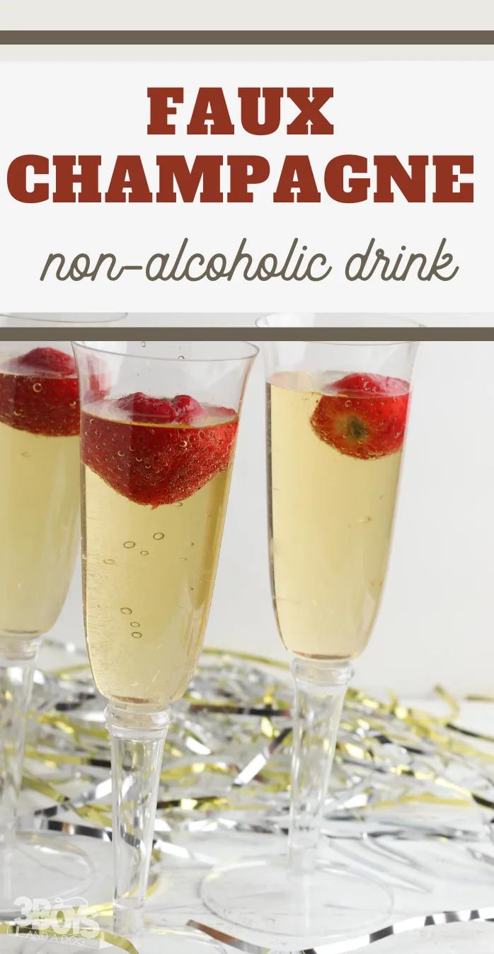  Bubbly without the buzz! This champagne fooler is perfect for those who want to skip the alcohol but still enjoy the bubbles.