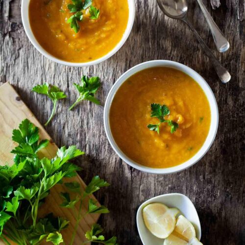 Carrot and Ginger Soup With White Wine