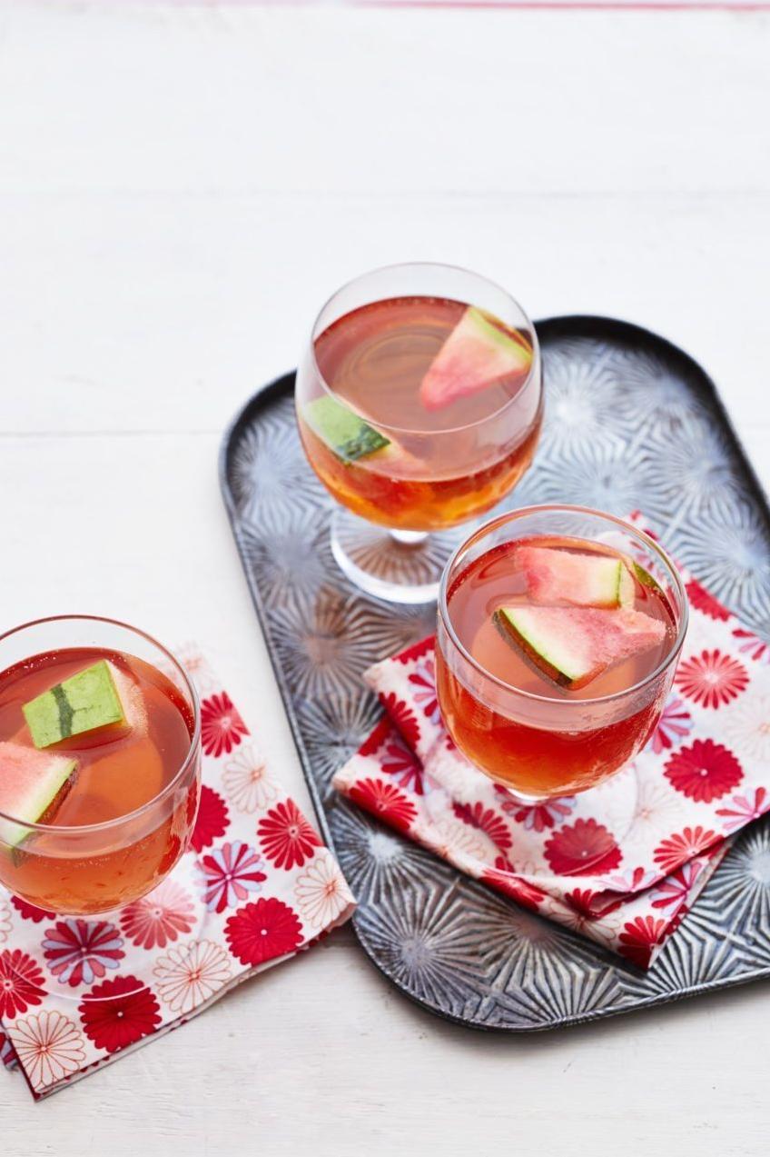 Celebrate the season with this fruity and bubbly concoction