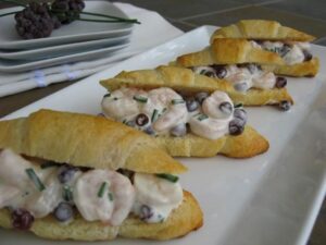 Champagne Grape and Shrimp Salad Sandwiches