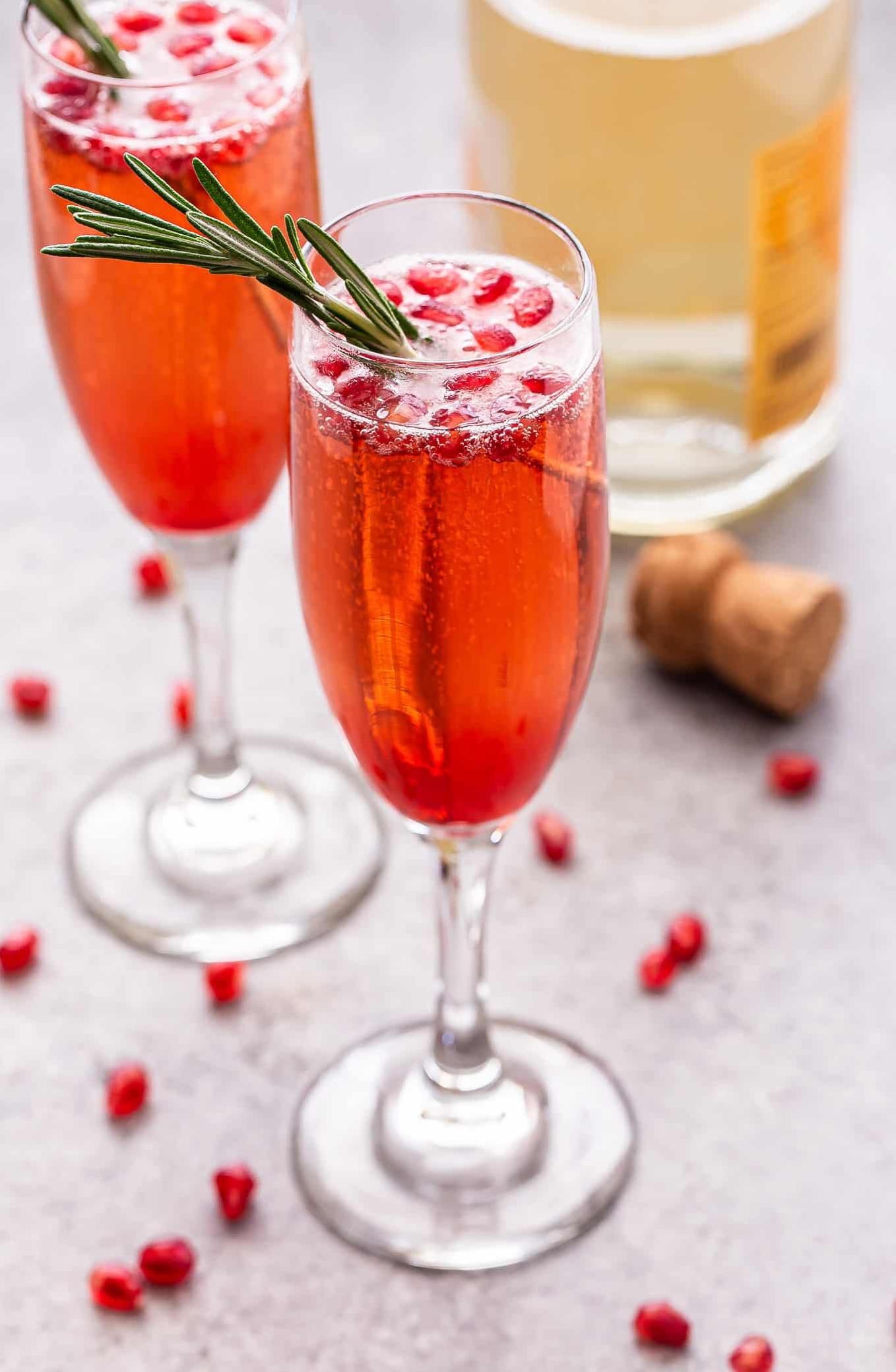 Experience the Exquisite Blend of Champagne and Pomegranate
