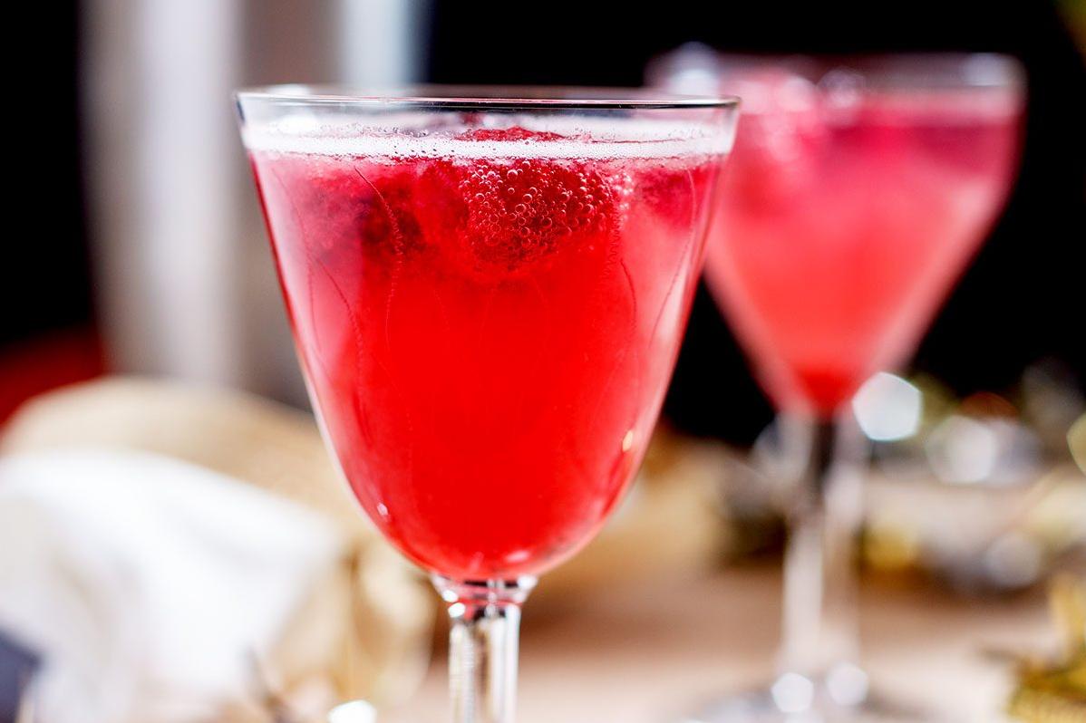  Cheers to a refreshing Raspberry Champagne Cocktail