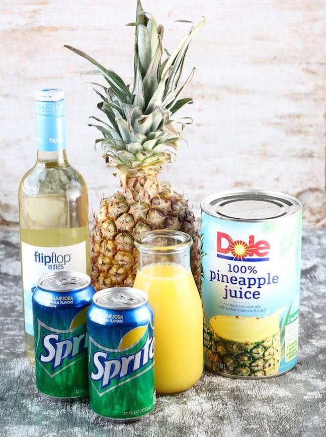  Cheers to the perfect blend of pineapple and wine!