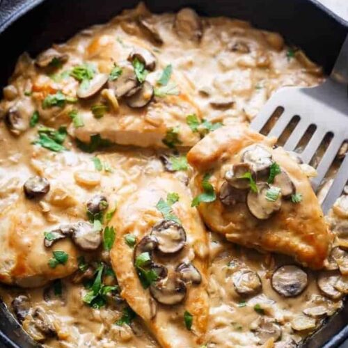 Chicken with Peach Champagne Sauce