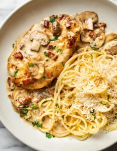 Chicken With Riesling Cream Sauce