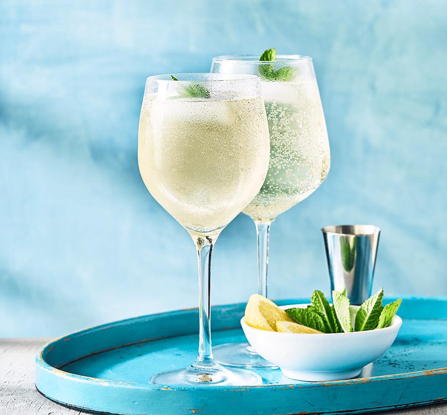  Chill out with a glass of wine spritzer