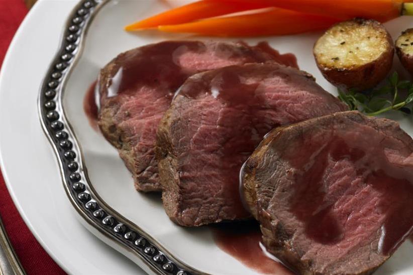  Close your eyes and savor the indulgent flavors of this beef tenderloin with red wine reduction.