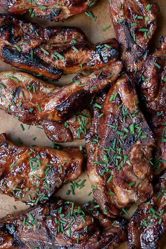  Country-style ribs are the perfect pairing for a hearty red wine marinade.