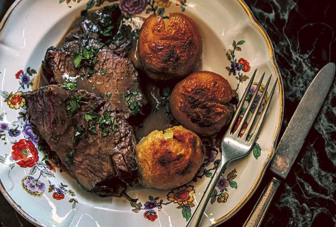  Does it get any better than beef braised in a luscious red wine reduction?