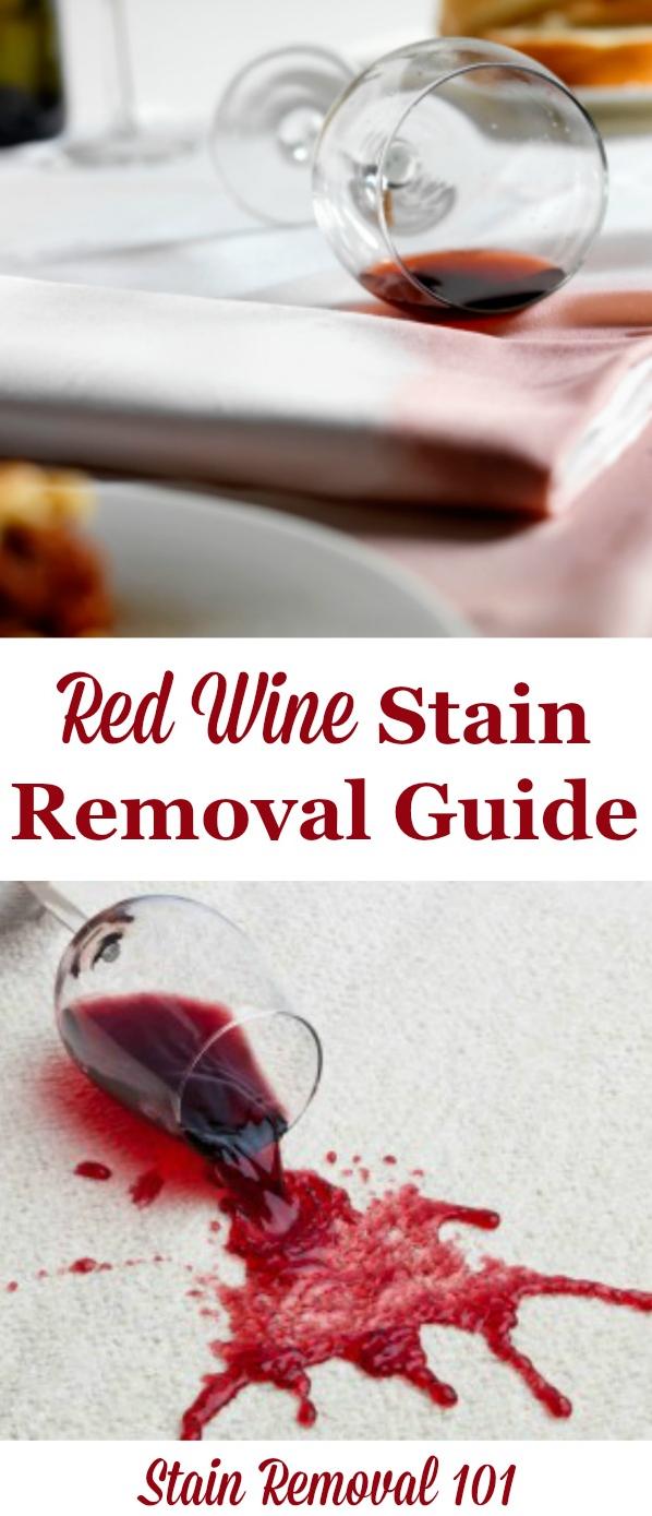  Don't let red wine stains ruin your favorite shirt or carpet – use this recipe to save the day.