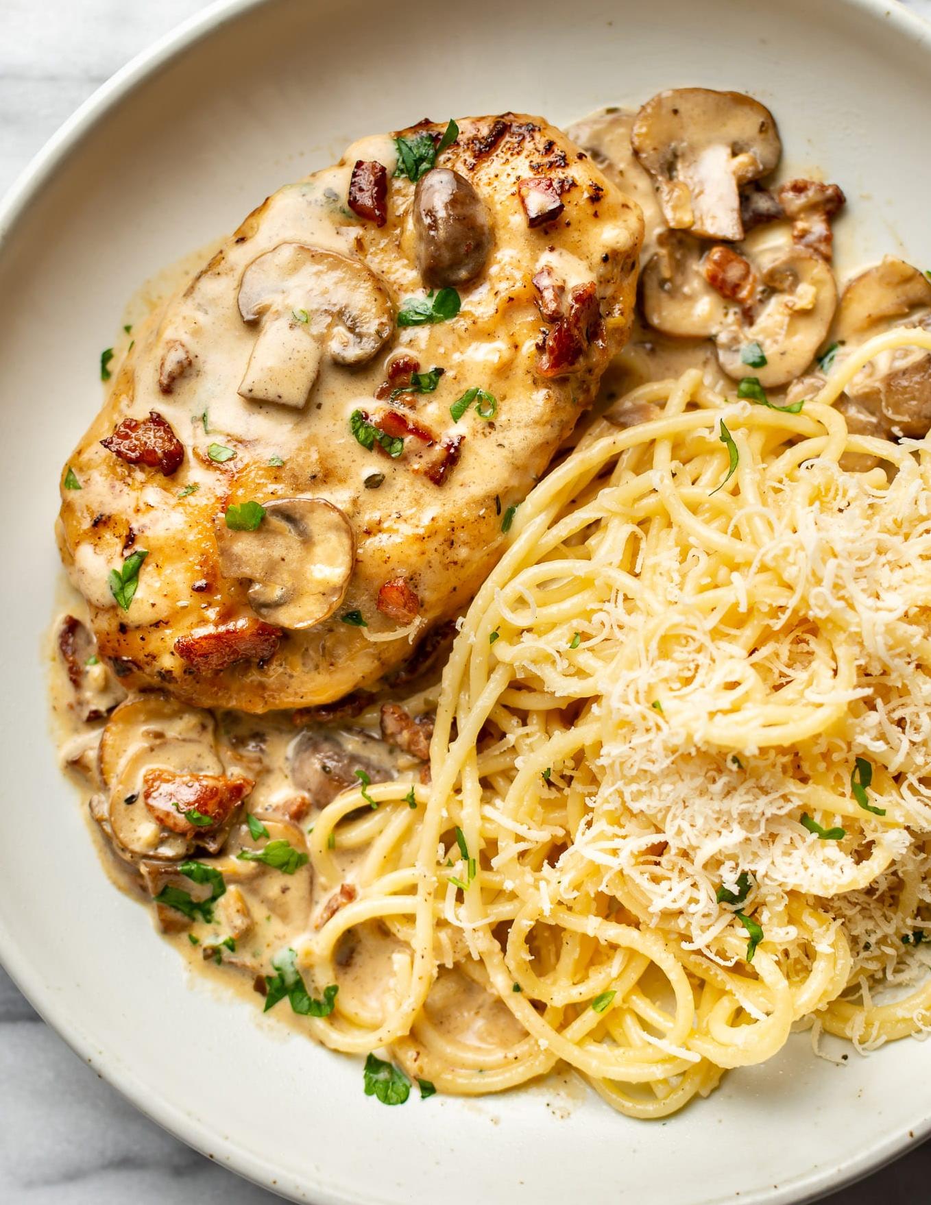  Don't settle for plain chicken dinners, indulge in the rich flavors of Chicken Riesling.