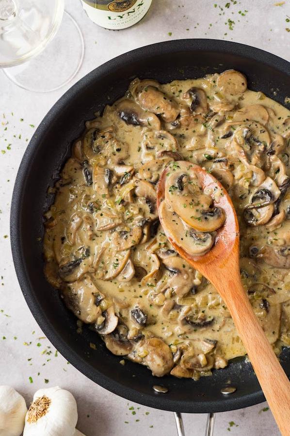  Drizzle this luscious mushroom wine sauce over your favorite steak for a decadent and restaurant-worthy meal.