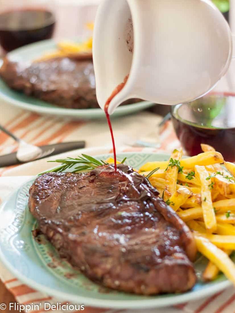  Elevate your steak game with this easy-to-follow recipe featuring a red wine marinade that packs a flavor punch.