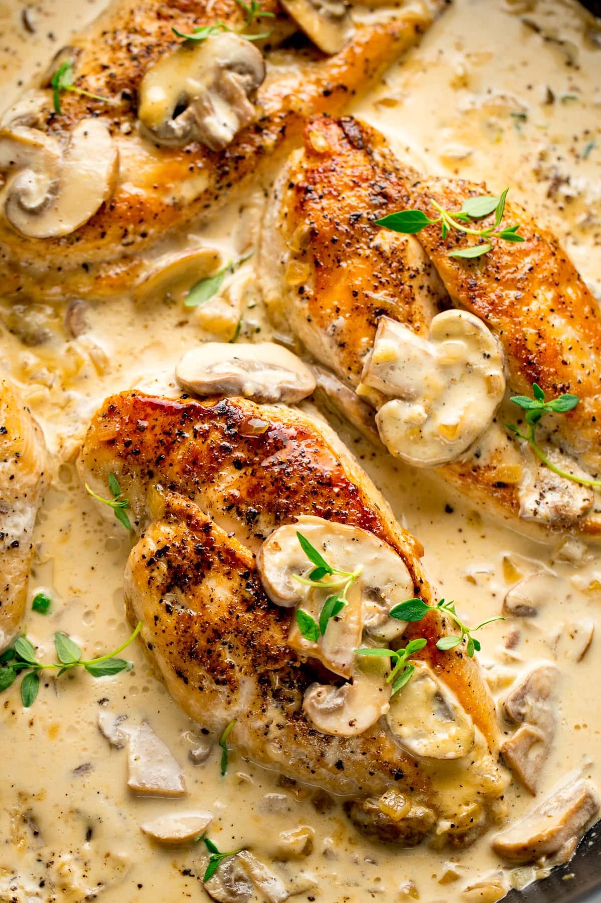  Elevate your weeknight dinner with this impressive white wine and mushroom chicken recipe