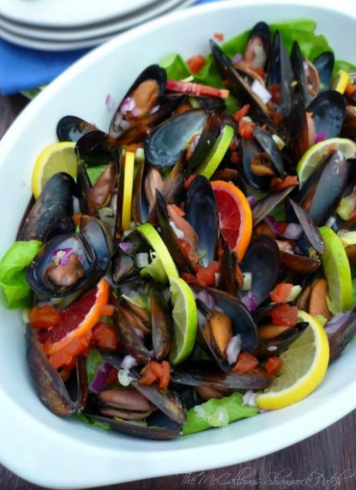  Explore new tastes as the juicy mussels soak up the tangy sauce.