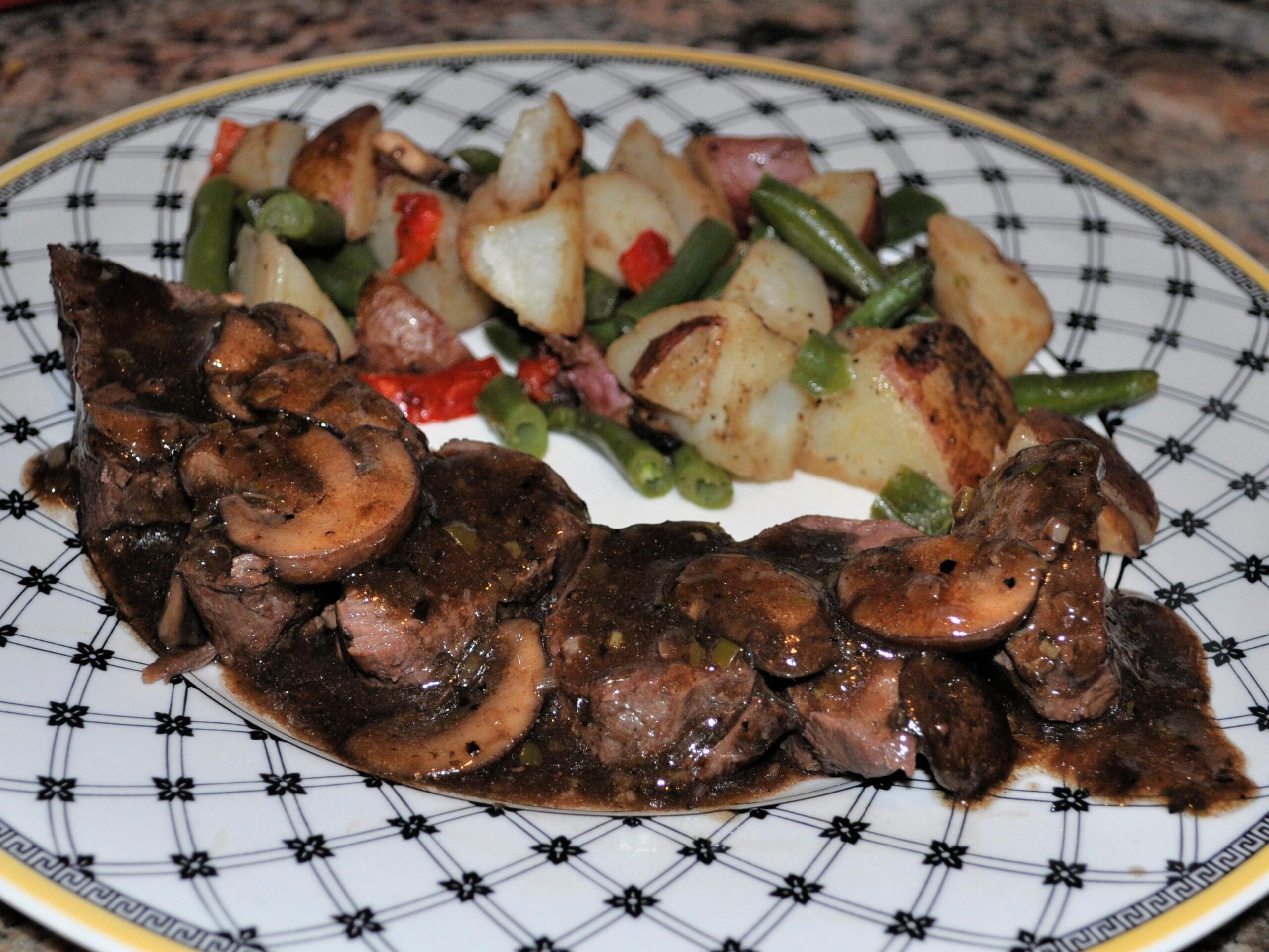 Delicious Flank Steak with Rich Mushroom Sauce Recipe