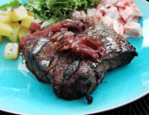 Flank Steak With Red Wine Sauce