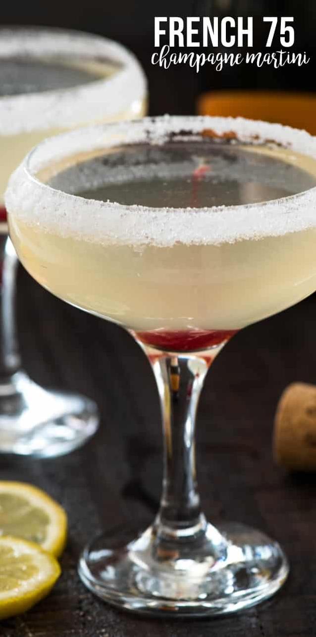  For a sophisticated and refreshing sip, try this champagne martini.