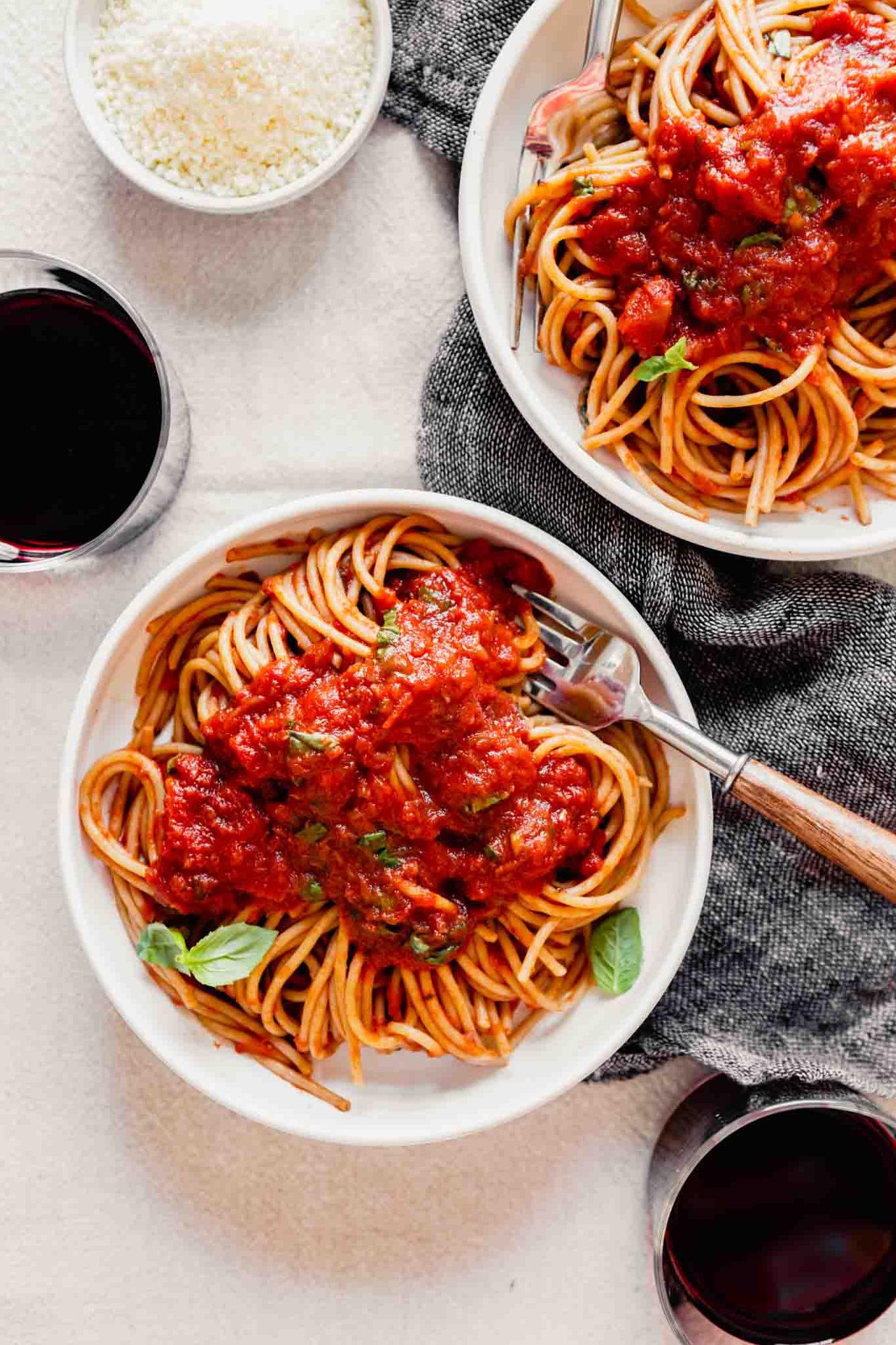  From vine to plate, this pasta dish is a beautiful embodiment of the best flavors of Italy.