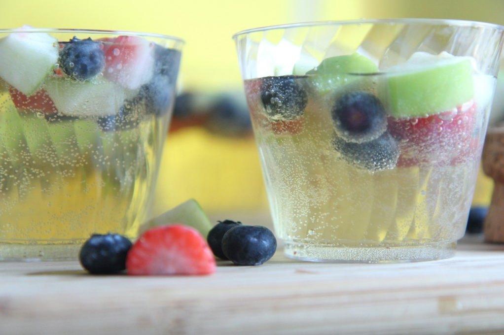  Garnish this punch with your favorite fruits for a beautiful display.