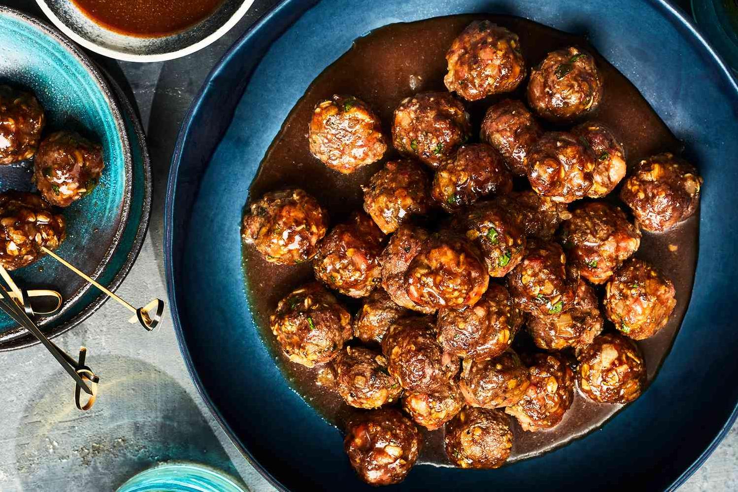  Get ready for a gourmet feast with these venison meatballs