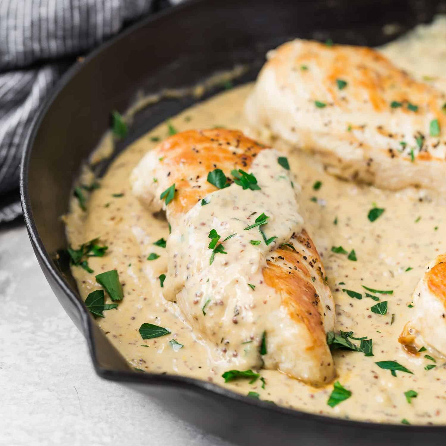  Get ready to indulge in this easy-to-make gourmet chicken dish.