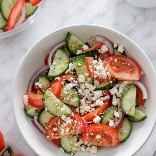 Greek Salad With Red Wine Vinegar