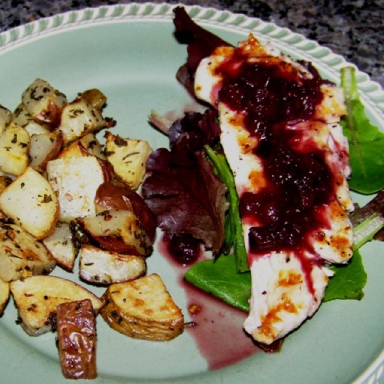 Grilled Chicken With Pinot Plum Sauce