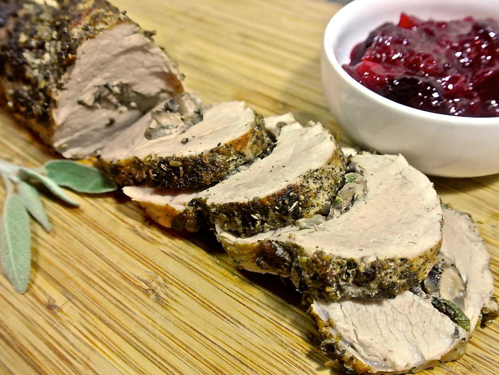 Easy and Delicious: Port Wine and Mushroom Stuffed Pork