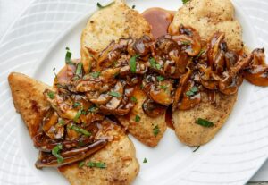 Herb Roasted Chicken With Wild Mushroom & Marsala Wine