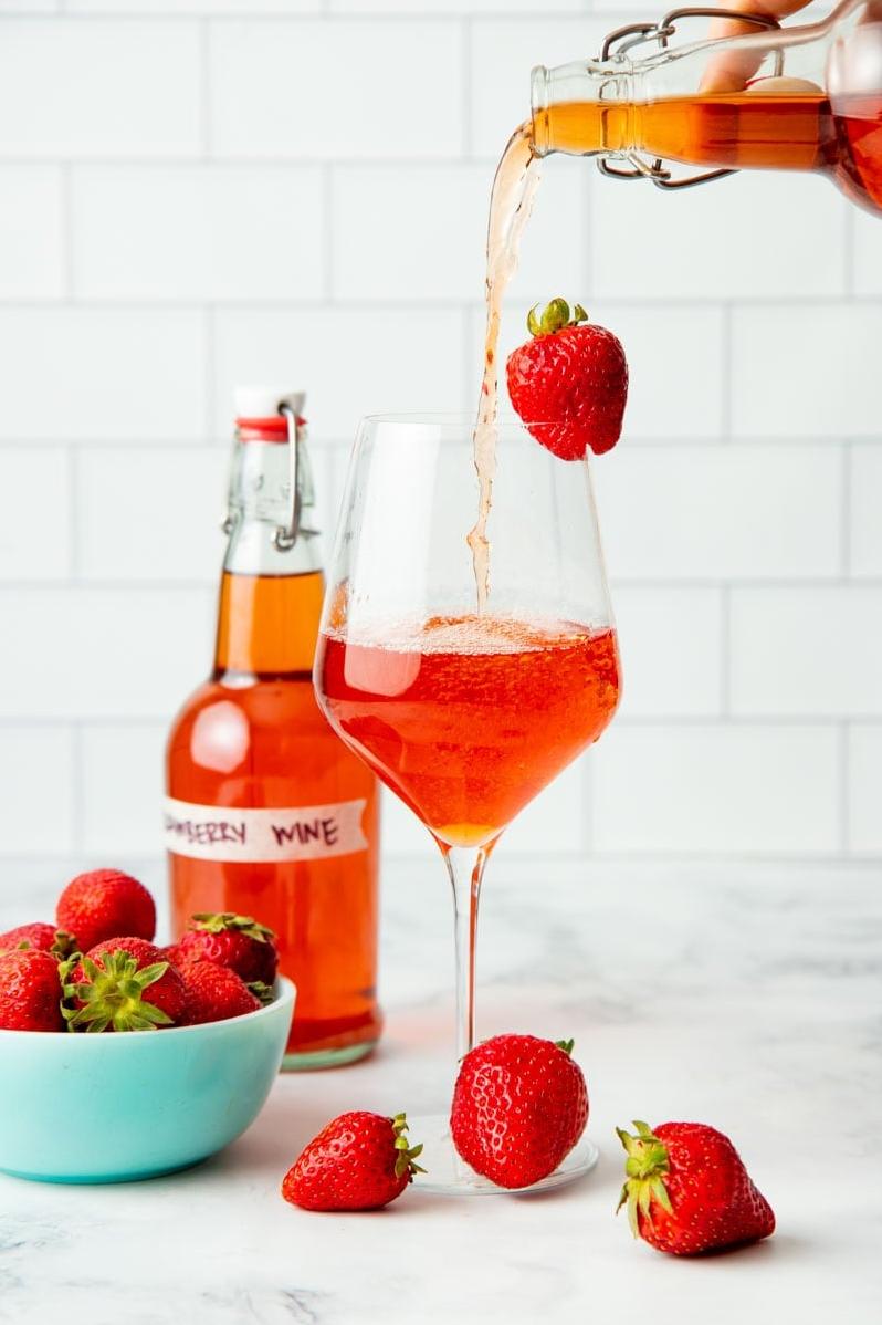 Herbed Strawberry Wine