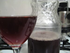 Homemade Black Currant Wine