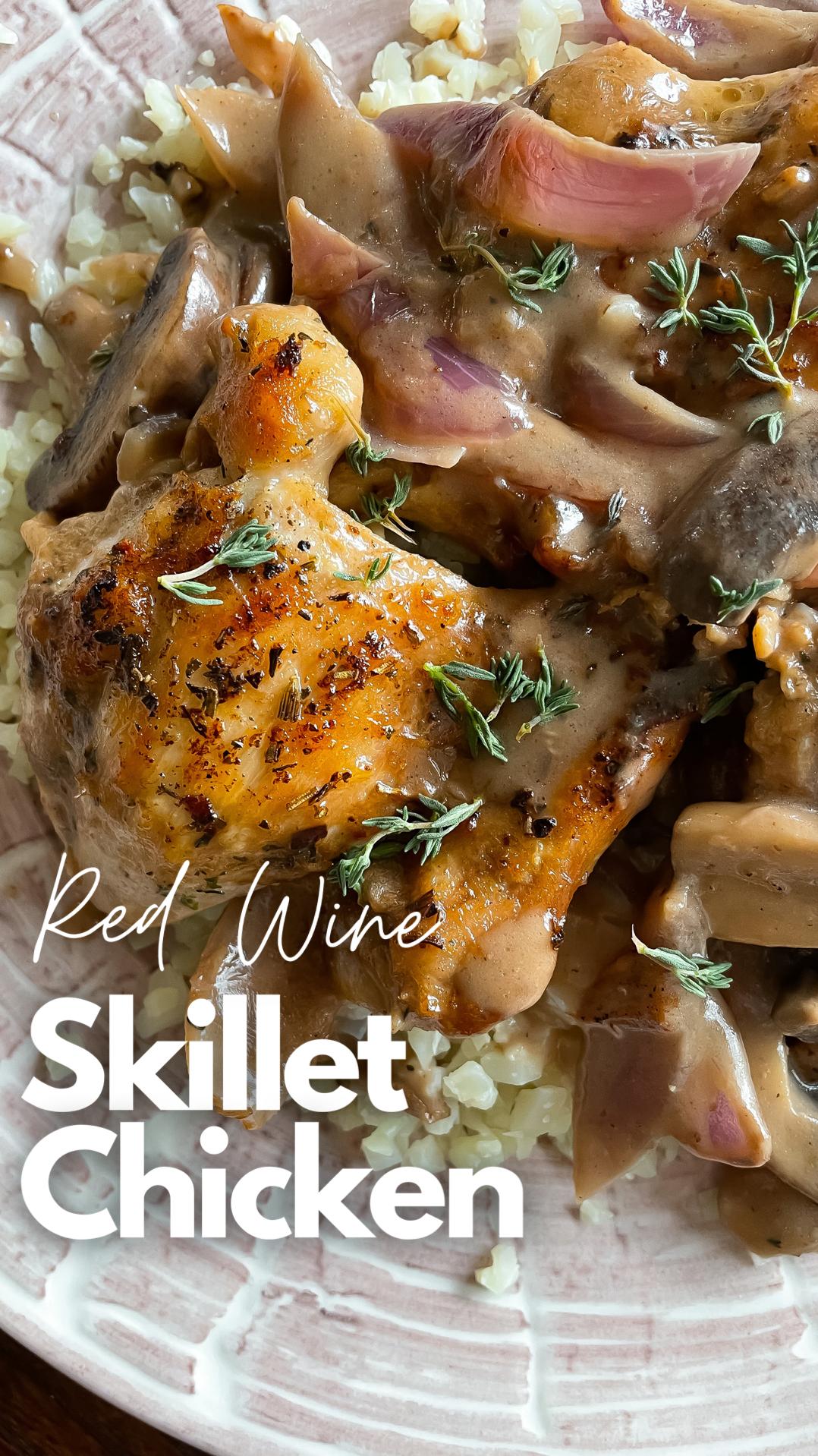  If you’re looking for a hearty meal to indulge in on a cozy night in, this chicken in olive-red wine sauce is just the ticket.