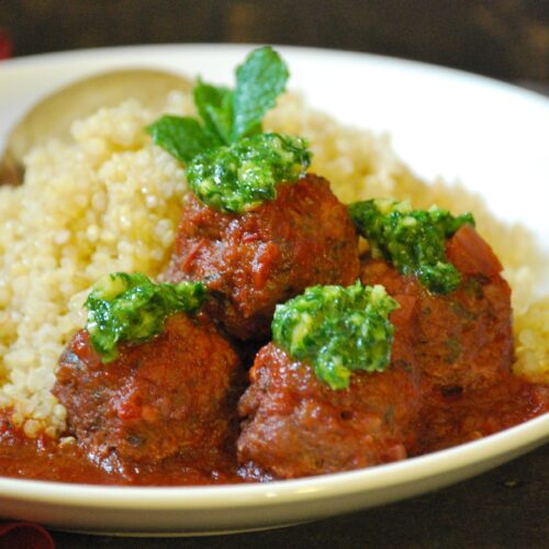 Indian Lamb Meatballs With Red Wine
