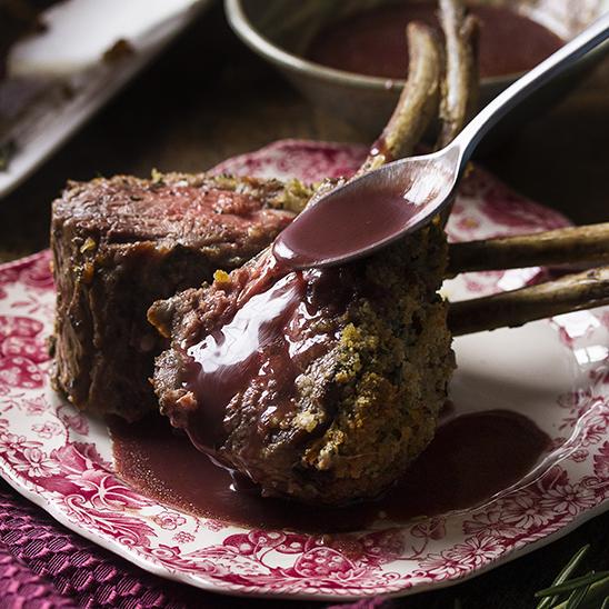  Juicy and tender rack of lamb roasted to perfection